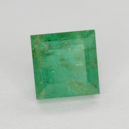 Smeraldo Verde chiaro medio naturale da 0.65 ct, Quadrato, I1