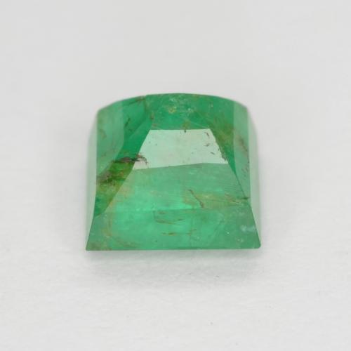 Smeraldo Verde chiaro medio naturale da 0.65 ct, Quadrato, I1