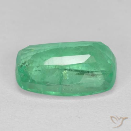 Smeraldo Verde chiaro naturale da 2.31 ct, Cuscino, SI-I1