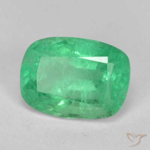 Smeraldo Verde chiaro naturale da 2.17 ct, Cuscino, I1