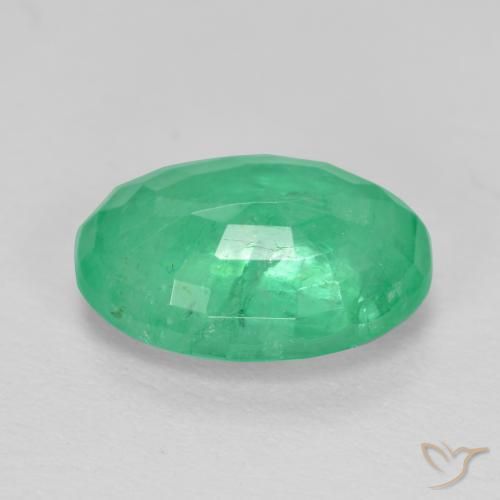 Smeraldo Verde brillante naturale da 2.67 ct, Ovale, I1