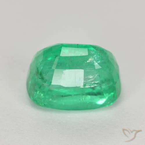 Smeraldo Verde brillante naturale da 2.14 ct, Cuscino, I1