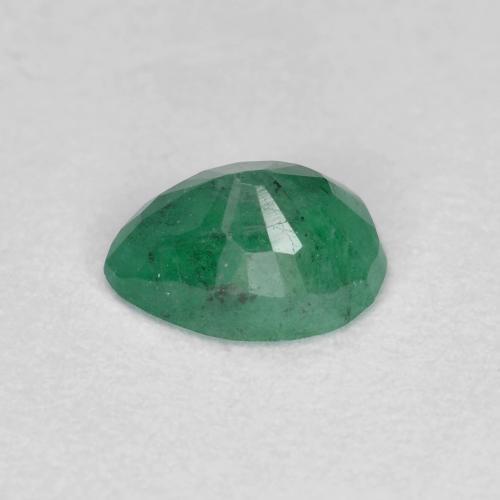 Smeraldo naturale verde da 0,47 ct, taglio a pera, SI-I1