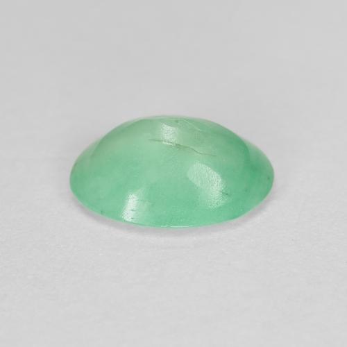 Smeraldo naturale verde da 0,97 ct, taglio ovale, SI-I1
