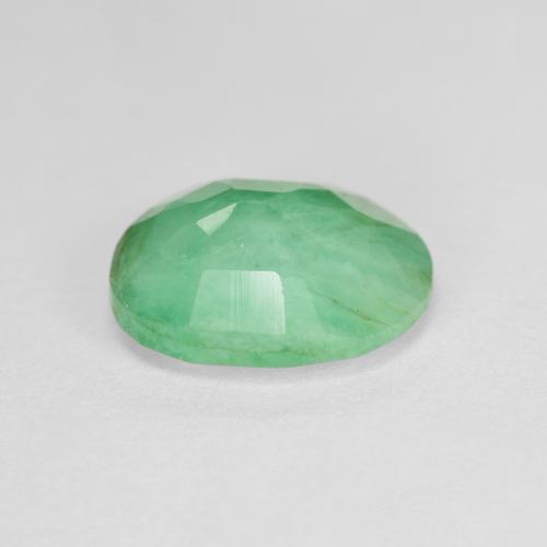 Smeraldo naturale verde da 2,39 ct, taglio ovale, SI-I1