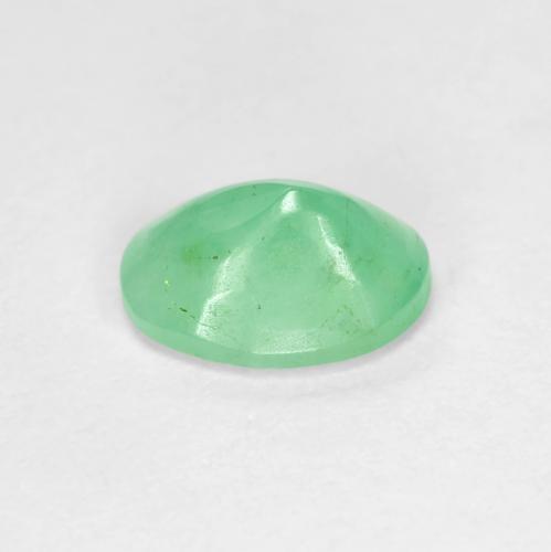 Smeraldo Verde chiaro naturale da 1.11 ct, Taglio ovale, SI-I1