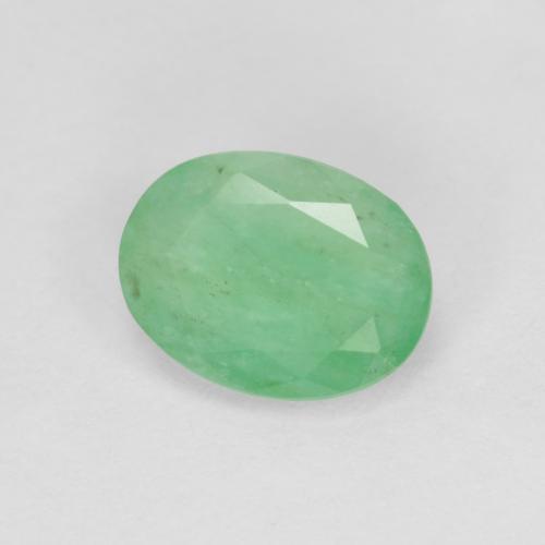 Smeraldo Verde chiaro naturale da 1.03 ct, Ovale, VS-SI