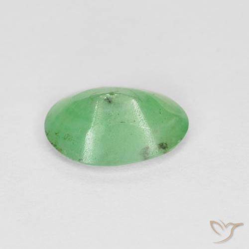 Smeraldo Verde chiaro naturale da 0.66 ct, Ovale, SI-I1