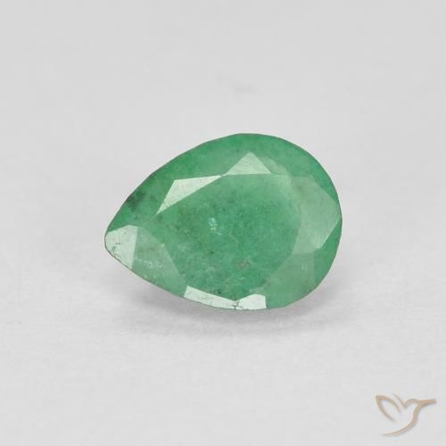 Smeraldo Trifoglio Verde naturale da 0.32 ct, Forma a pera, SI