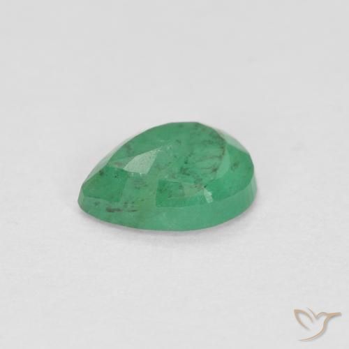 Smeraldo Trifoglio Verde naturale da 0.32 ct, Forma a pera, SI