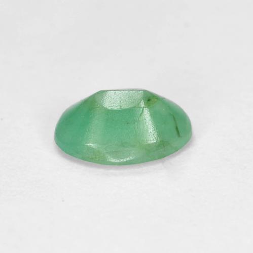 Smeraldo naturale verde da 0,66 ct, taglio ovale, VS-SI