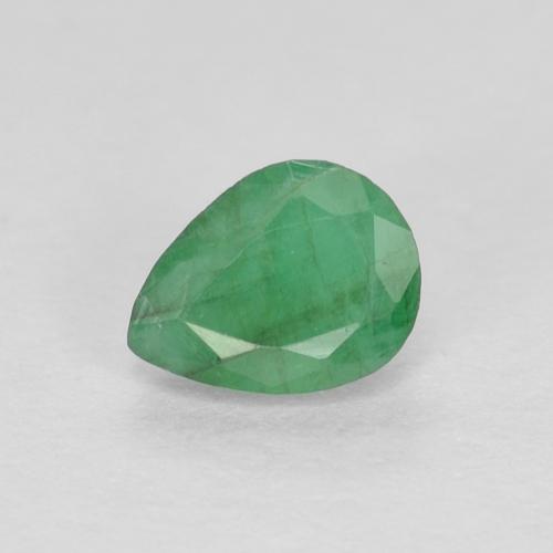 Smeraldo Trifoglio Verde naturale da 0.37 ct, Forma a pera, VS-SI
