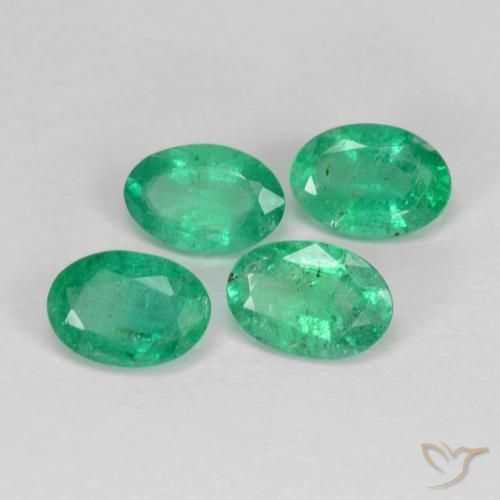 Gemme di Smeraldo Verde medio naturale da 1.73 ct, Ovale, VS-SI
