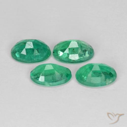 Gemme di Smeraldo Verde medio naturale da 1.73 ct, Ovale, VS-SI