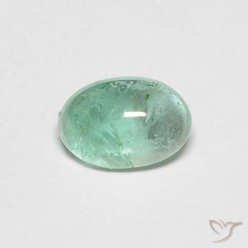 0.40ct Naturale Verde chiaro Smeraldo, Ovale, Trasparente