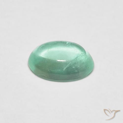 Smeraldo Verde chiaro e freddo naturale da 0.40 ct, Ovale, Trasparente