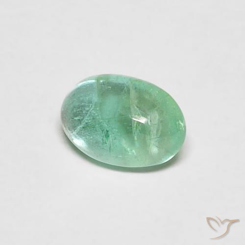 0.40ct Naturale Menta verde Smeraldo, Ovale, Trasparente