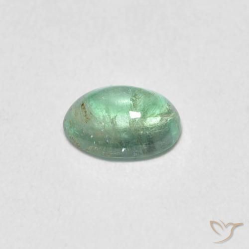 Smeraldo Verde Menta Chiaro naturale da 0.37 ct, Ovale, Trasparente