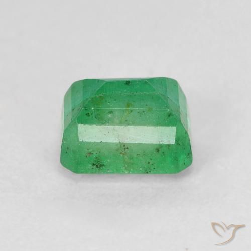 Smeraldo naturale verde da 0,98 ct, taglio smeraldo, SI