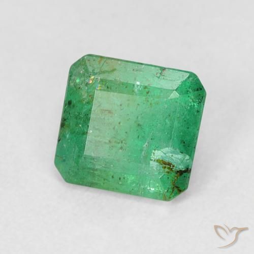 Smeraldo Verde caldo naturale da 0.80 ct, Ottagonale / Taglio smeraldo, SI