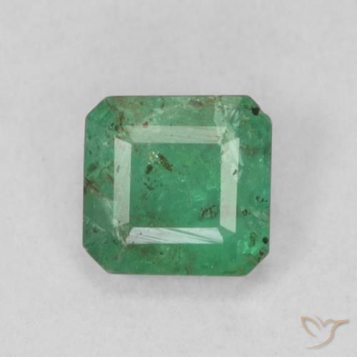 0.52ct Naturale Verde freddo Smeraldo, Taglio smeraldo, SI