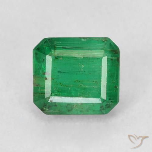 0.77ct Naturale Verde medio Smeraldo, Taglio smeraldo, SI