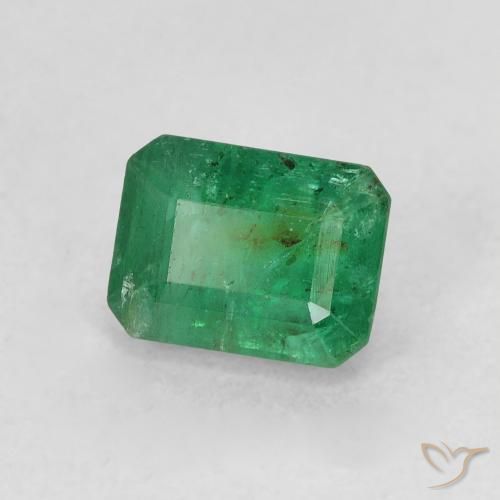 Smeraldo Verde freddo naturale da 0.94 ct, Ottagonale / Taglio smeraldo, SI