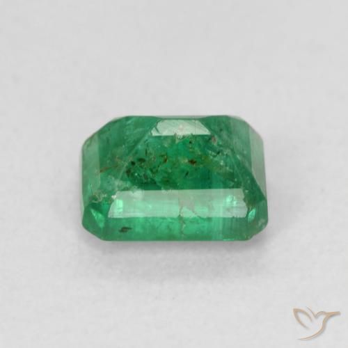 Smeraldo Verde freddo naturale da 0.94 ct, Ottagonale / Taglio smeraldo, SI