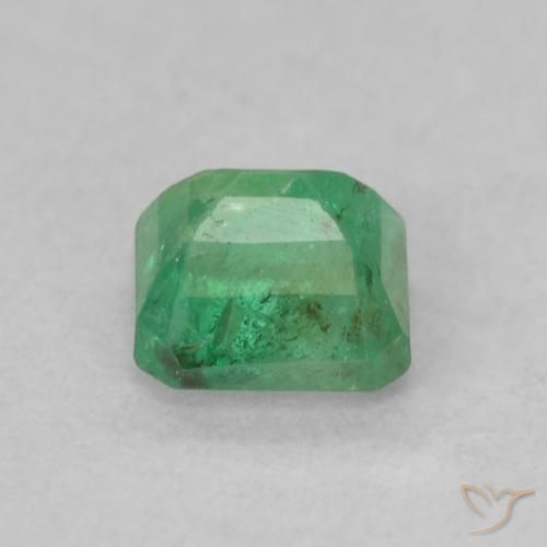 Smeraldo Trifoglio verde naturale da 0.35 ct, Ottagonale / Taglio smeraldo, SI-I1