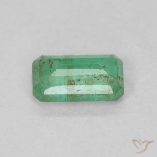 Smeraldo Verde medio naturale da 0.48 ct, Ottagonale / Taglio smeraldo, SI
