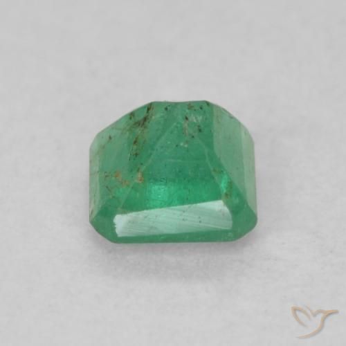 Smeraldo Verde medio naturale da 0.33 ct, Ottagonale / Taglio smeraldo, SI