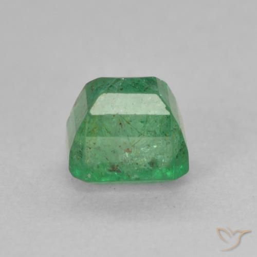 Smeraldo Verde chiaro medio naturale da 0.89 ct, Ottagonale / Taglio smeraldo, SI