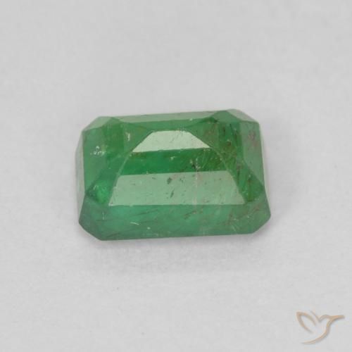 Smeraldo Verde medio naturale da 0.69 ct, Ottagonale / Taglio smeraldo, SI