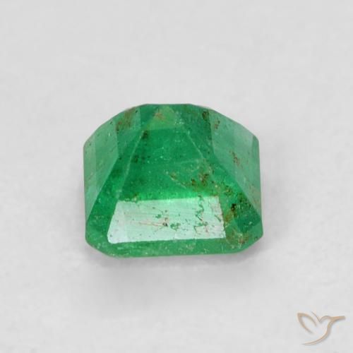 Smeraldo Verde Basilico Chiaro naturale da 0.43 ct, Ottagonale / Taglio smeraldo, SI