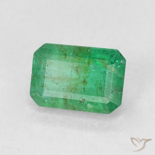 Smeraldo Verde Basilico Chiaro naturale da 0.59 ct, Ottagonale / Taglio smeraldo, SI