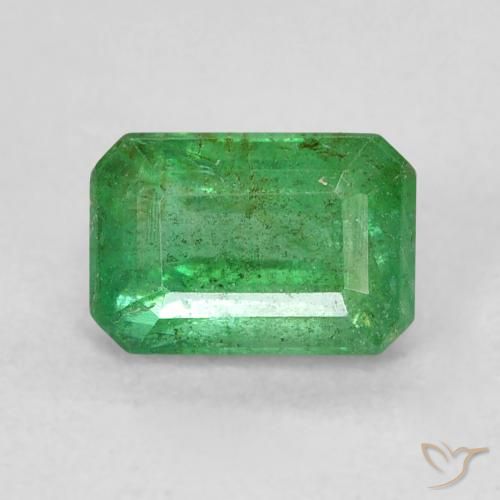 Smeraldo Trifoglio verde naturale da 0.69 ct, Taglio smeraldo, SI