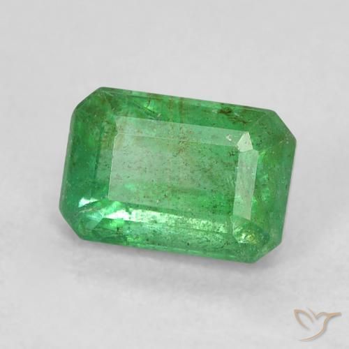 Smeraldo Trifoglio verde naturale da 0.69 ct, Taglio smeraldo, SI