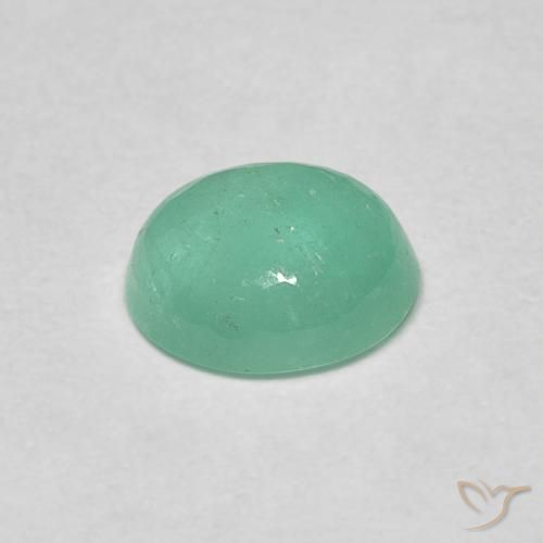 Smeraldo Verde Pistacchio naturale da 0.93 ct, Ovale, Traslucido