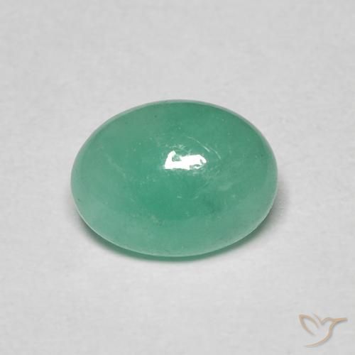 1.10ct Naturale Verde Menta Intenso Smeraldo, Ovale, Traslucido
