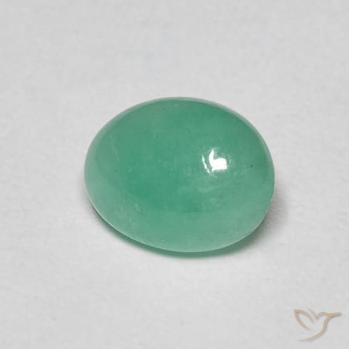 Smeraldo Verde Menta Intenso naturale da 1.10 ct, Ovale, Traslucido