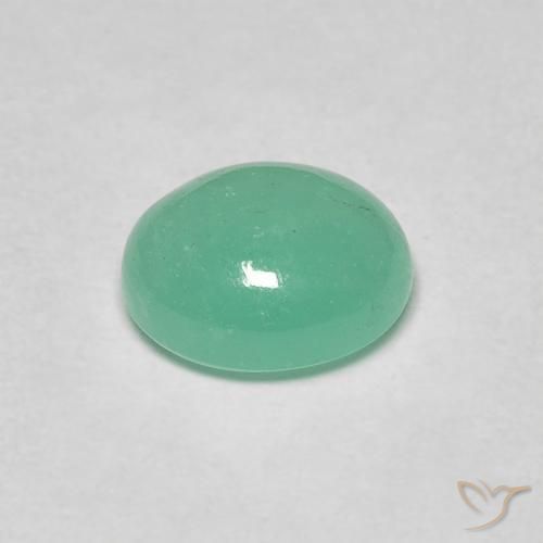 Smeraldo Verde brillante naturale da 1.06 ct, Ovale, Traslucido