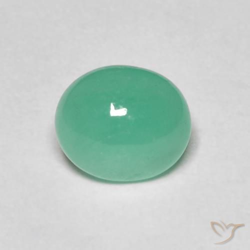 1.08ct Naturale verde felce Smeraldo, Ovale, Traslucido