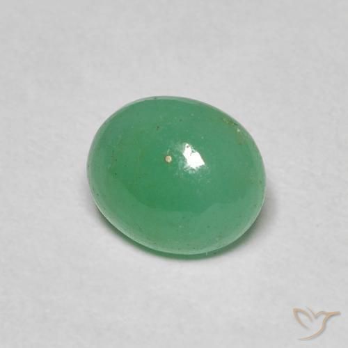 Smeraldo Verde chiaro naturale da 1.04 ct, Ovale, Traslucido