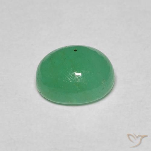 Smeraldo Verde chiaro naturale da 1.04 ct, Ovale, Traslucido