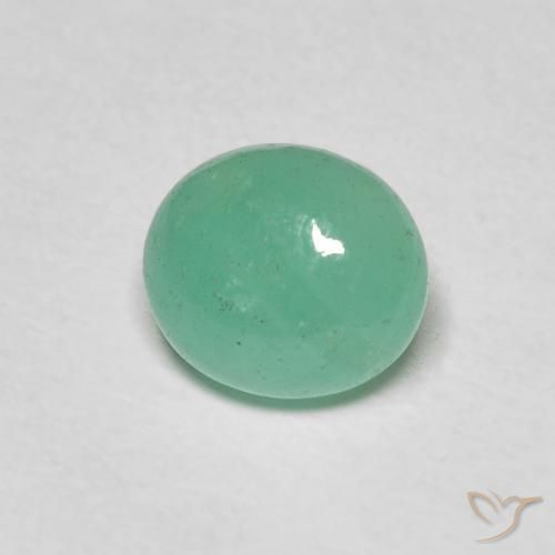 1.08ct Naturale Verde Pistacchio Smeraldo, Ovale, Traslucido