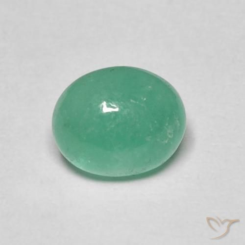 1.25ct Naturale Verde medio Smeraldo, Ovale, Traslucido