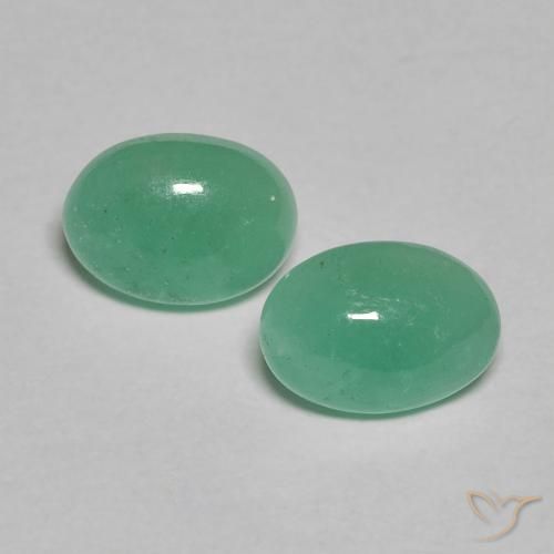 1.08ctw Naturale Verde chiaro medio Smeraldo, Ovale, Traslucido