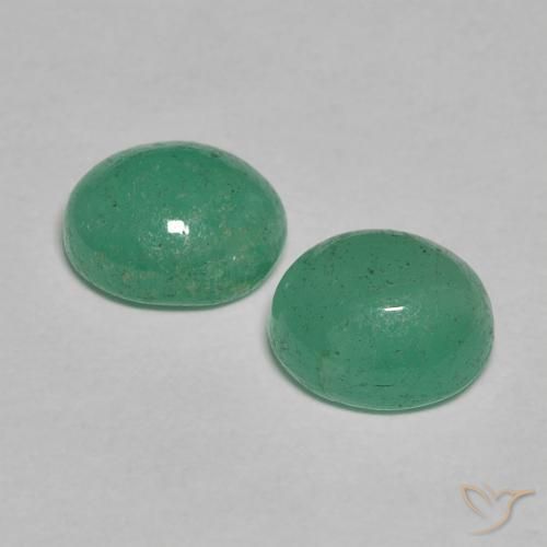 Gemme di Smeraldo Verde chiaro medio naturale da 1.42 ct, Ovale, Traslucido