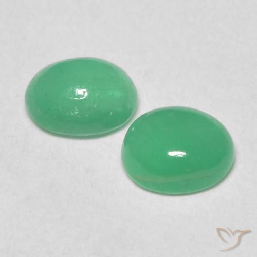 Gemme di Smeraldo Trifoglio verde naturale da 0.72 ct, Ovale, Traslucido