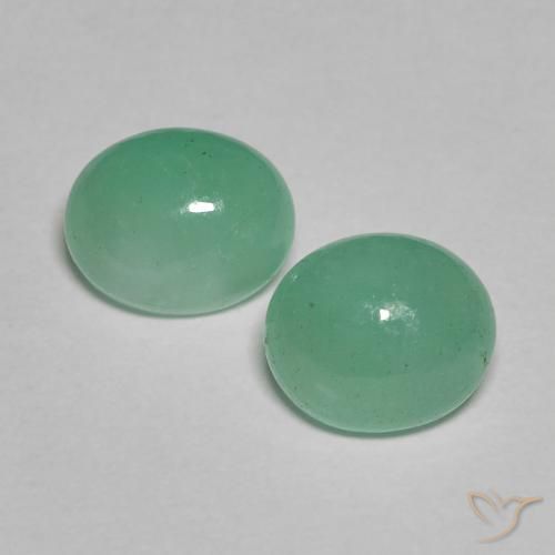 1.77ctw Naturale Verde chiaro medio Smeraldo, Ovale, Traslucido